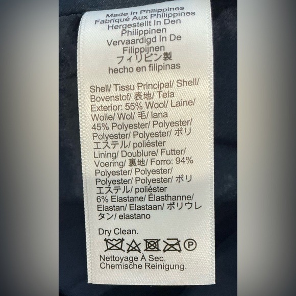 NWT J. Crew Sophia Sleeveless Tweed Wool Blend Navy Blue Midi Dress Size 8 - Picture 7 of 7